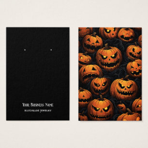 Carte d'affichage Halloween Jackolantern oreille
