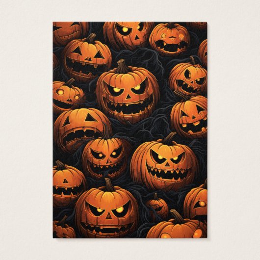 Carte d'affichage Halloween Jackolantern oreille (Dos)