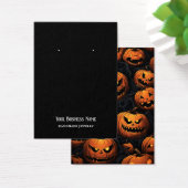 Carte d'affichage Halloween Jackolantern oreille (Bureau)