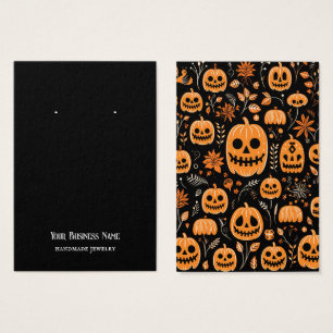 Carte d'affichage Halloween Jackolantern oreille