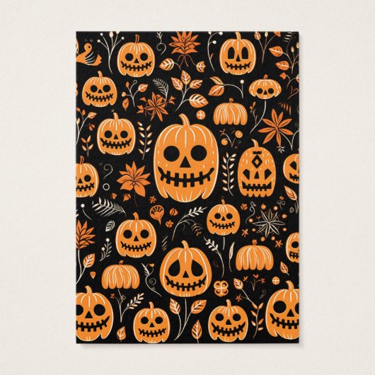 Carte d'affichage Halloween Jackolantern oreille (Dos)