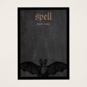 Carte d'affichage Halloween Theme Bat oreille (Devant)