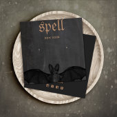 Carte d'affichage Halloween Thème Bat Stud oreille