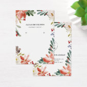 Carte d'affichage Holly Berries Winter Floral (Bureau)