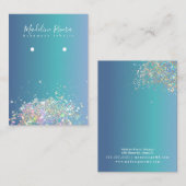 Carte d'affichage Holographique Blue Gradient (Devant / Derrière)