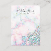 Carte d'affichage Holographique en marbre coloré (Devant)