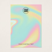 Carte d'affichage Holographique moderne (Devant)