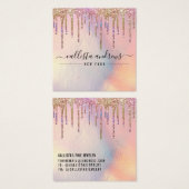 Carte d'affichage Holographique Parties scintillan (Devant & derrière)