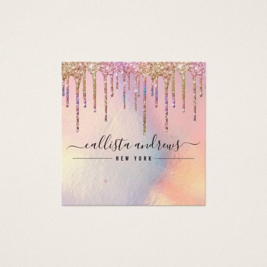 Carte d'affichage Holographique Parties scintillan (Devant)