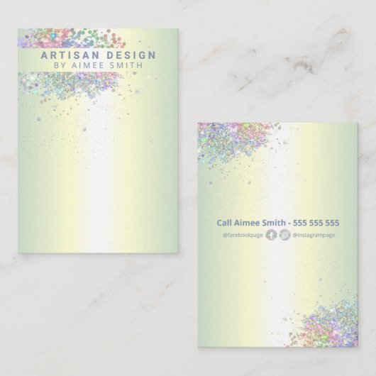 Carte d'affichage Holographique pour porteurs de P (Devant / Derrière)