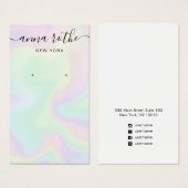 Carte d'affichage Holographique Signature Script (Devant & derrière)