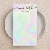 Carte d'affichage Holographique Signature Script