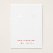 Carte d'affichage Jacquard de Noël (Devant)