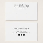 Carte d'affichage Joyau noir noir (Devant & derrière)