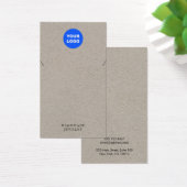 Carte d'affichage Kraft Ajouter un logo Collier (Bureau)