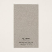 Carte d'affichage Kraft Ajouter un logo Collier (Dos)