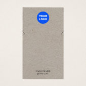Carte d'affichage Kraft Ajouter un logo Collier (Devant)