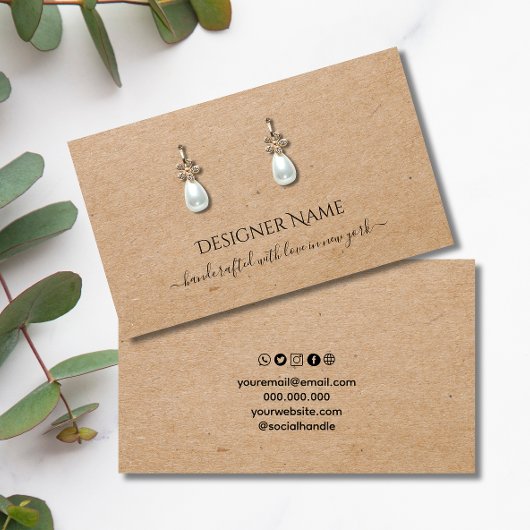 Carte d'affichage Kraft Classic and Chic Jewelry