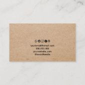 Carte d'affichage Kraft Classic and Chic Jewelry (Dos)