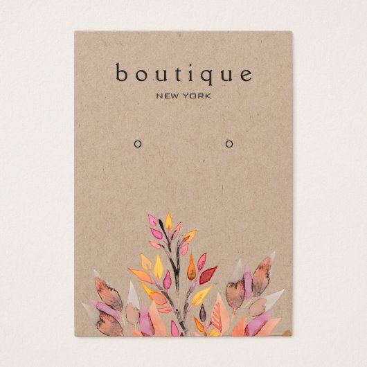 Carte d'affichage Kraft Earthy Earring (Devant)