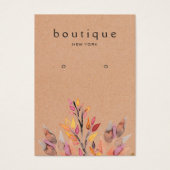 Carte d'affichage Kraft Earthy Earring (Devant)