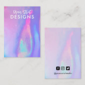 Carte d'affichage Lavender Faux Holo (Devant / Derrière)