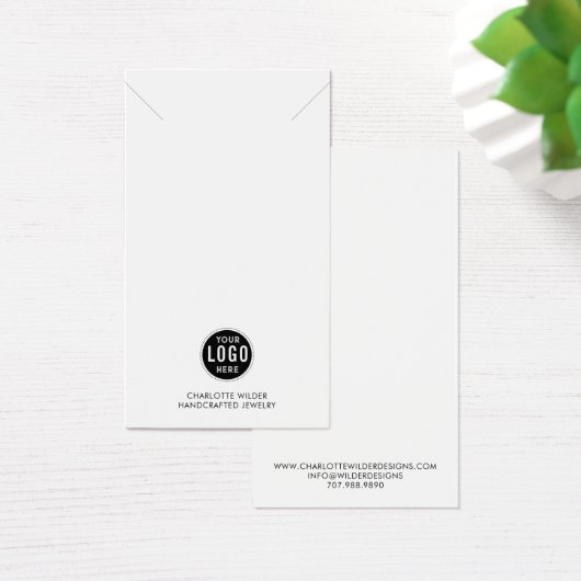 Carte d'affichage Logo Collier Bijoux (Bureau)