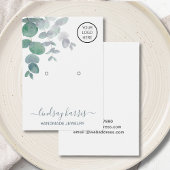 Carte d'affichage Logo Eucalyptus Aquarelle