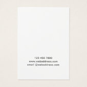 Carte d'affichage Logo Eucalyptus Aquarelle (Dos)