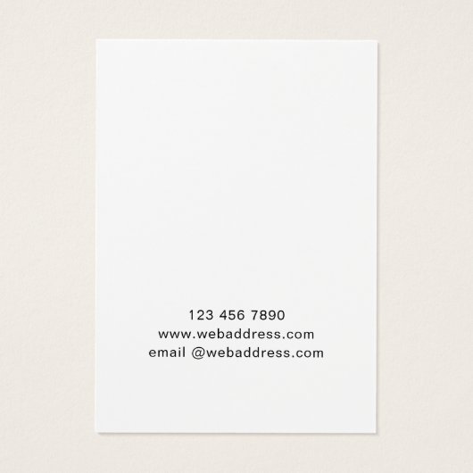 Carte d'affichage Logo Eucalyptus Aquarelle (Dos)