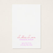 Carte d'affichage Lotus Flower Earring Collier Bij (Dos)