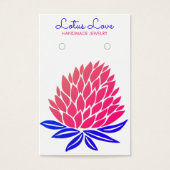 Carte d'affichage Lotus Flower Earring Collier Bij (Devant)