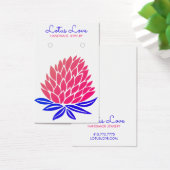Carte d'affichage Lotus Flower Earring Collier Bij (Bureau)