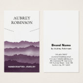Carte d'affichage Magic Misty Mountains Purple Col (Devant & derrière)