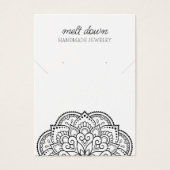Carte d'affichage Mandala Earring Collier Bijoux (Devant)