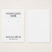 Carte d'affichage manuscrite de l'oreille de polic (Devant & derrière)