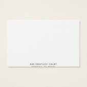 Carte d'affichage manuscrite de typographie de scr (Dos)