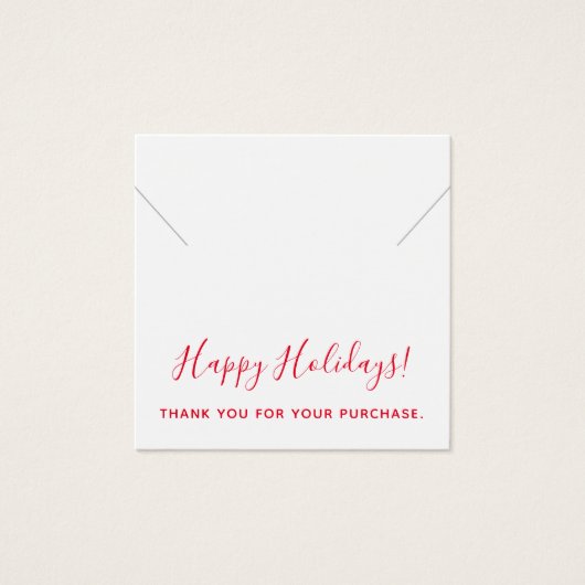 Carte d'affichage Merci de Noël (Devant)