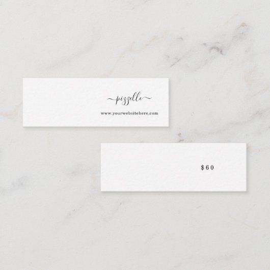 Carte d'affichage mini-oreille (Devant / Derrière)