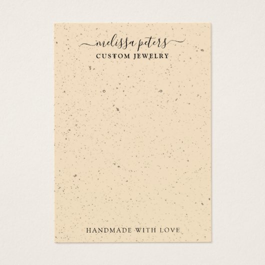 Carte d'affichage minimal Boho Chic oreille bijoux (Devant)