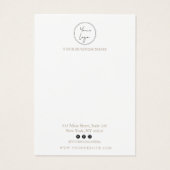 Carte d'affichage minimaliste de l'illustration (Dos)