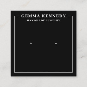 Carte d'affichage minimaliste en noir et blanc