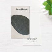 Carte d'affichage minimaliste en pierre noire (Bureau)