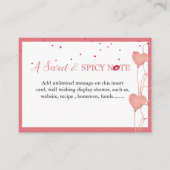 Carte d'affichage minimaliste Fête des mariées Val (Devant)