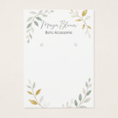 Carte d'affichage minimaliste Foliage personnalisé (Devant)