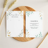 Carte d'affichage minimaliste Foliage personnalisé