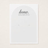 Carte d'affichage minimaliste moderne (Devant)