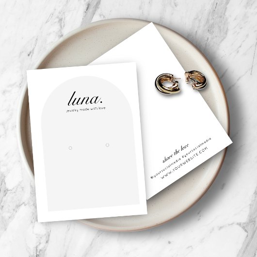 Carte d'affichage minimaliste moderne