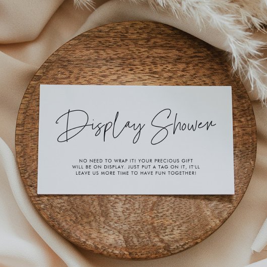 Carte d'affichage minimaliste moderne