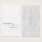 Carte d'affichage minimaliste moderne (Devant & derrière)